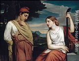 No. 14 Gray Paintings - The Greek Lovers by Henry Peters Gray